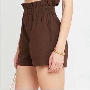 O.P. T Paper Bag High Waist Shorts. Medium. NWT.